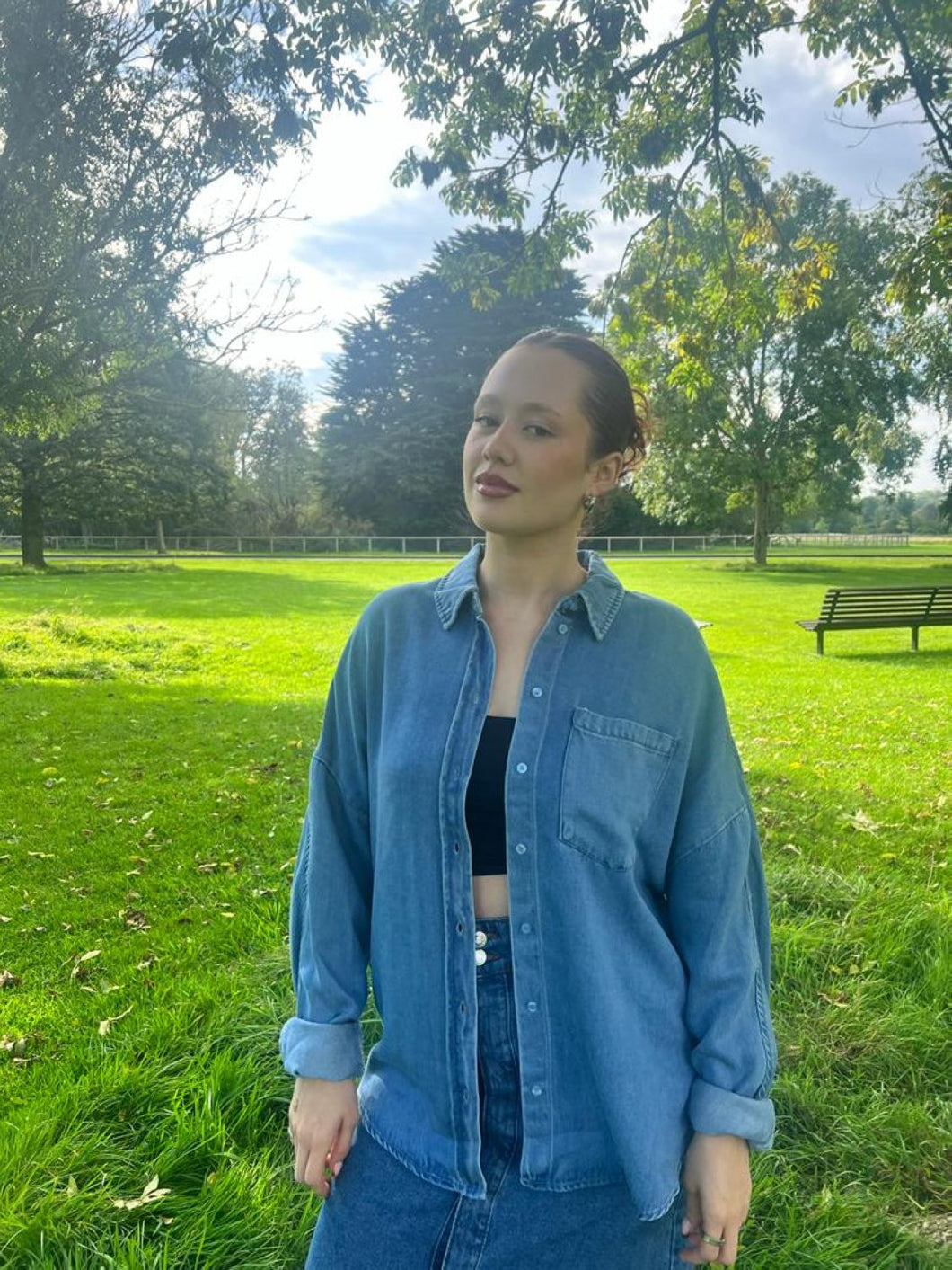 VMNORA Shirts - Medium Blue Denim