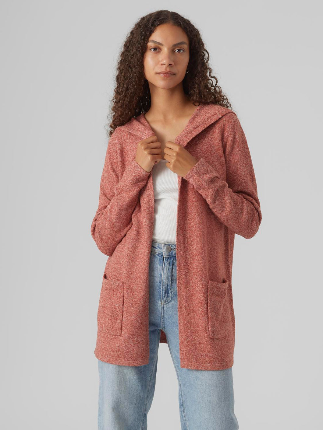 VMDOFFY Cardigan - Red Ochre