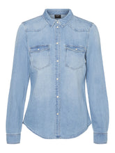 Load image into Gallery viewer, VMMARIA Shirts - Light Blue Denim
